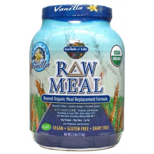 Garden of Life Raw Organic Meal Supplement, Vanilla - 1115 Gram